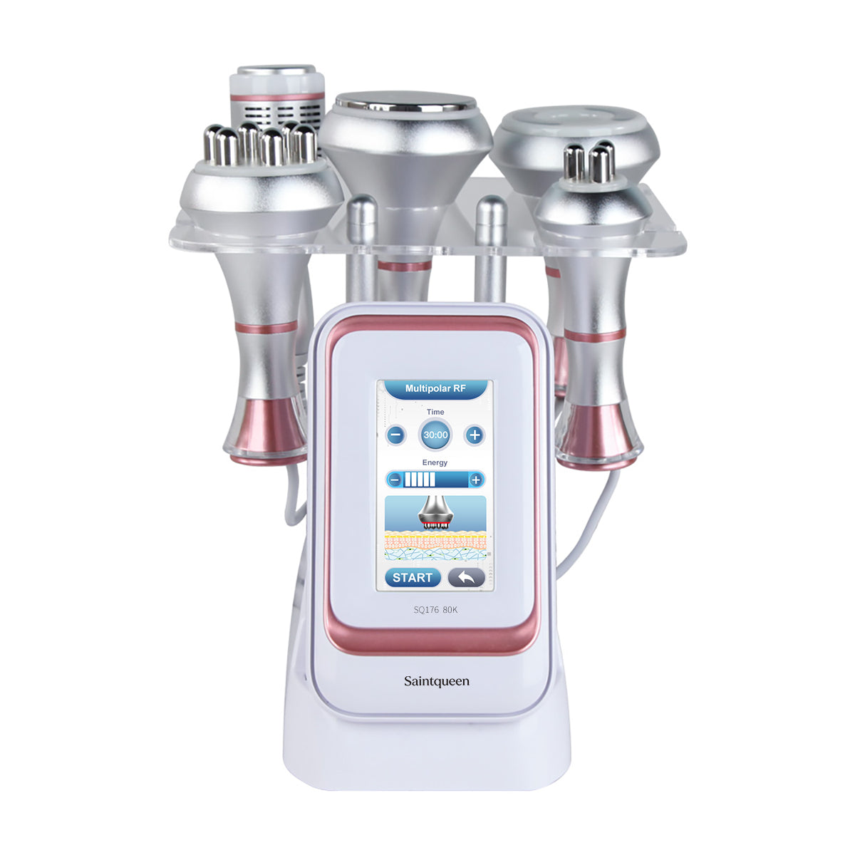 SQ176B Pro 5-in-1 80K cavitation machine with included attachments