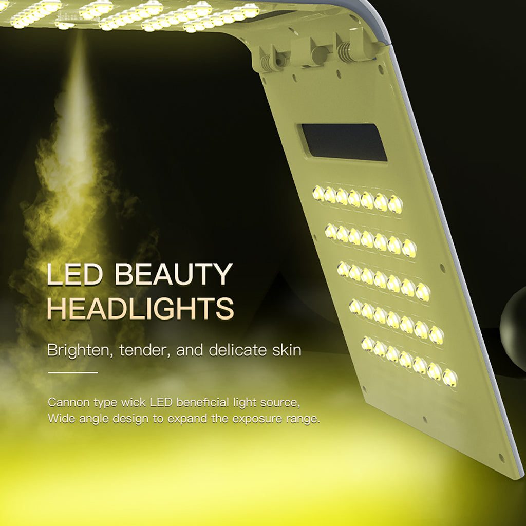 SQ125 7色折りたたみ式LED・PDT光美容機器｜117 LED、温熱、ナノミスト