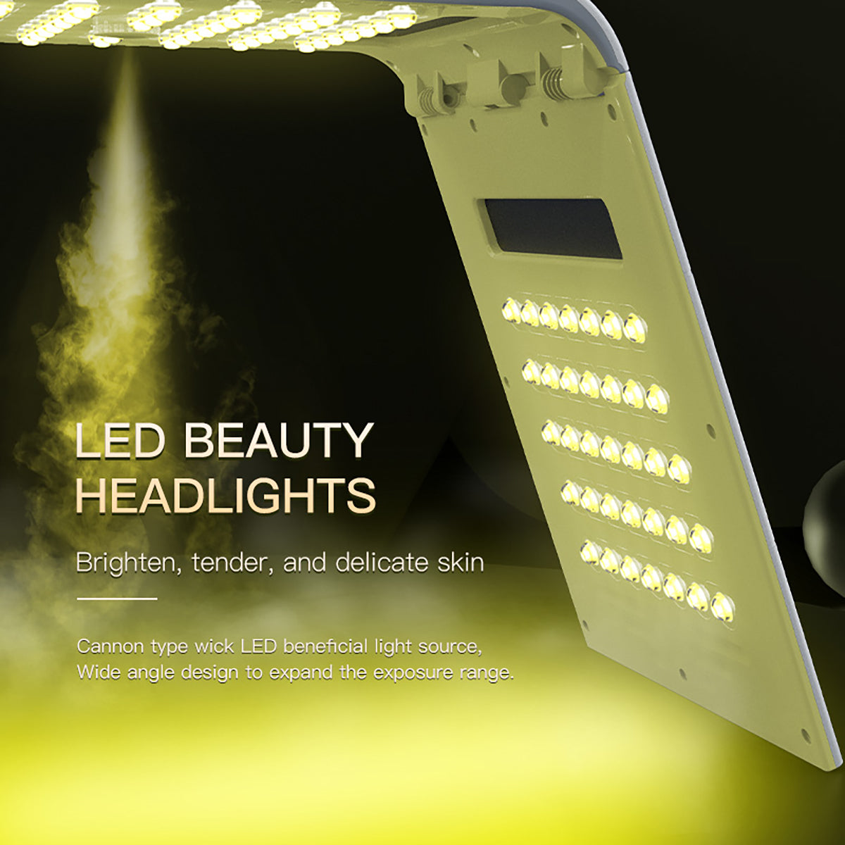 SQ125 7色折りたたみ式LED・PDT光美容機器｜117 LED、温熱、ナノミスト