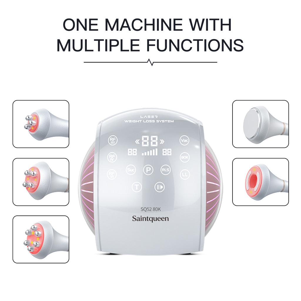 SQ52 Pro 5-in-1 80Kキャビテーション｜マルチポーラRF、吸引マッサージ