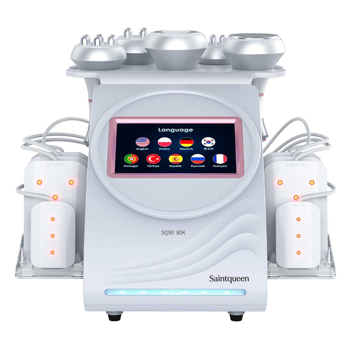 SQ90C Pro 6-in-1 80Kキャビテーション｜マルチポーラRF、吸引、レーザーパッド