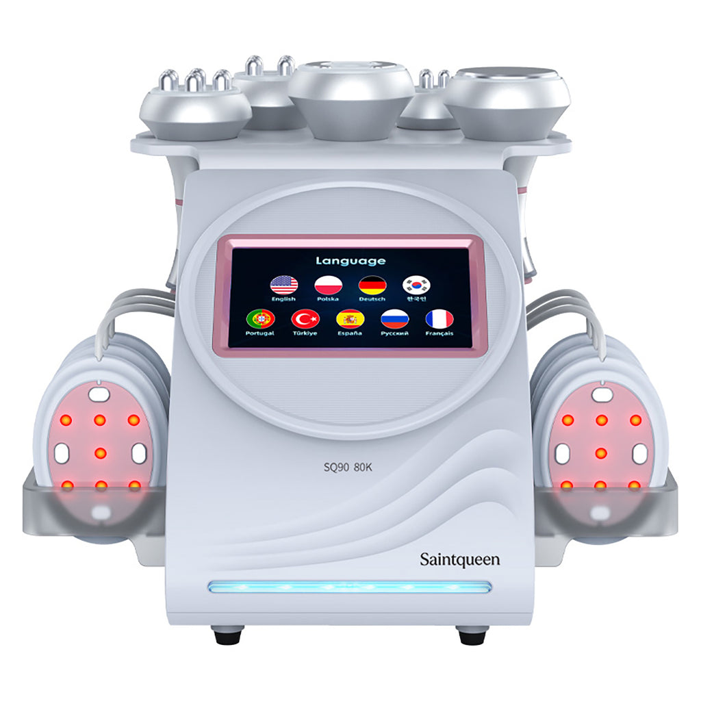 SQ90B Pro 6-in-1 80Kキャビテーション｜RF、吸引、EMS、レーザーパッド