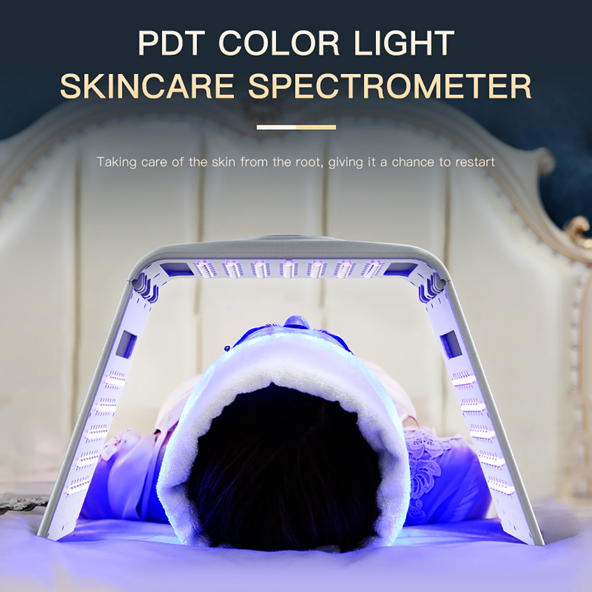 SQ130 7色折りたたみ式LED・PDT光美容機器｜119 LED、温熱機能